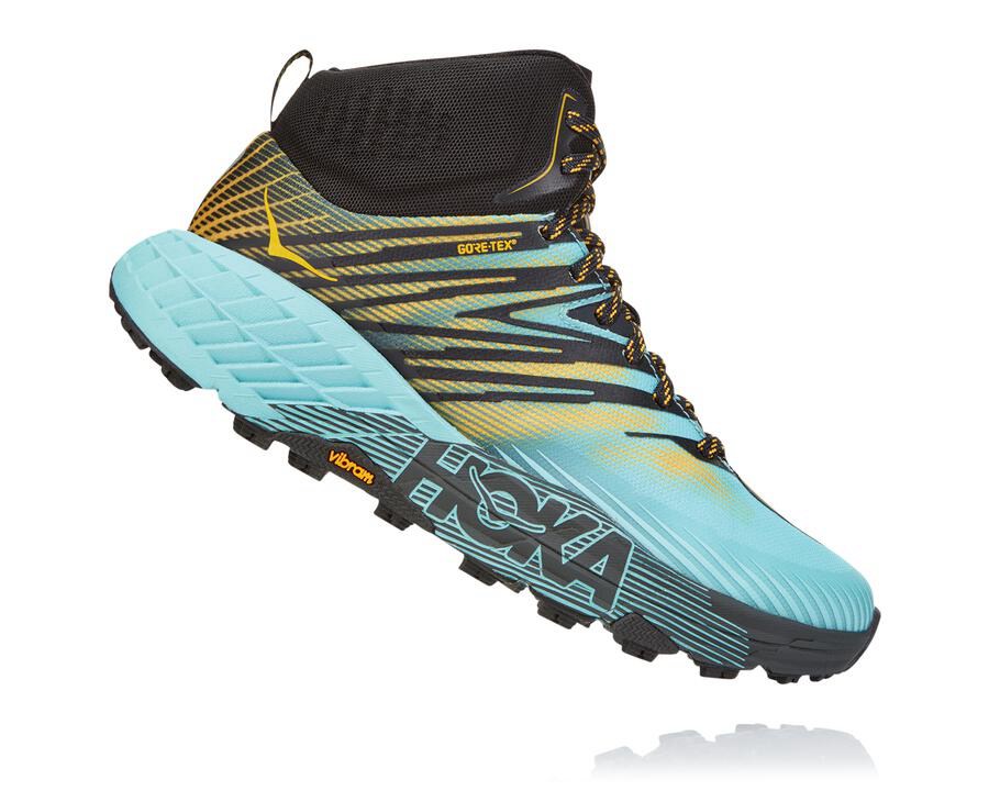 Tenis Hoka One One Trail Mujer Azules - Speedgoat Mid Gore-Tex 2 - ZJPM80269